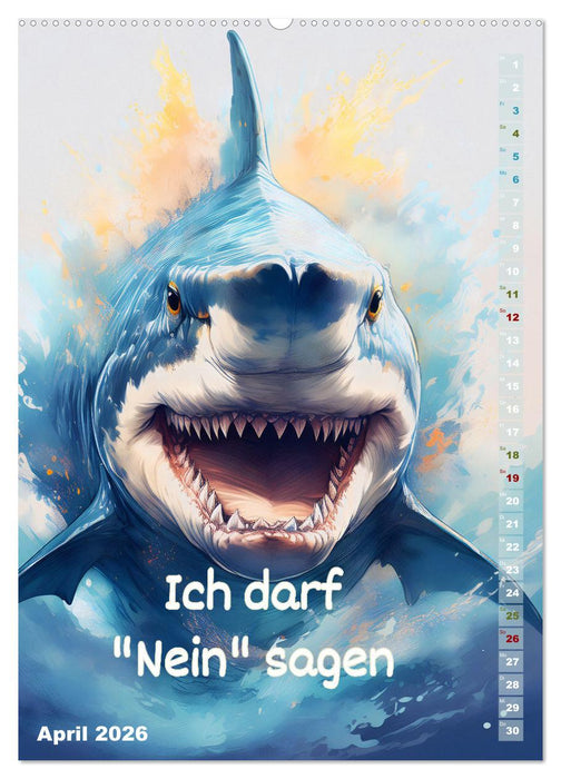 Ich bin stark - Ein tierischer Affirmationskalender (CALVENDO Wandkalender 2026)
