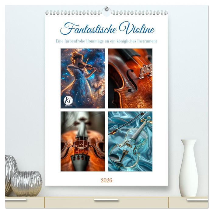 Fantastische Violine (CALVENDO Premium Wandkalender 2026)
