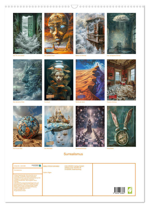 Surrealismus (CALVENDO Wandkalender 2026)