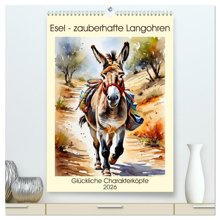 Esel - zauberhafte Langohren (CALVENDO Premium Wandkalender 2026)