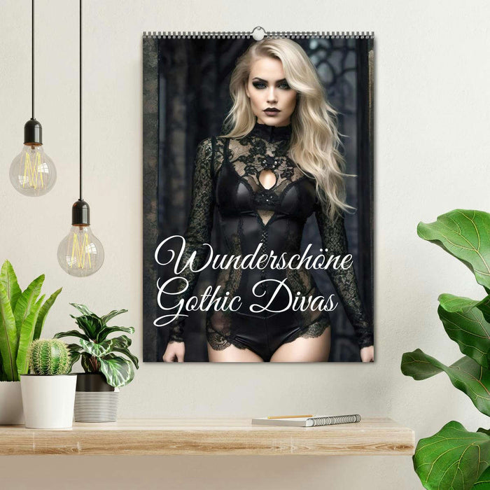 Wunderschöne Gothic Divas (CALVENDO Wandkalender 2026)
