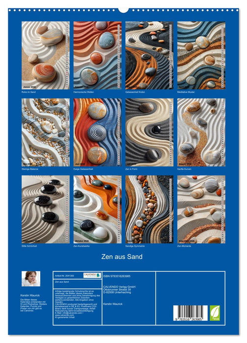 Zen aus Sand (CALVENDO Premium Wandkalender 2026)