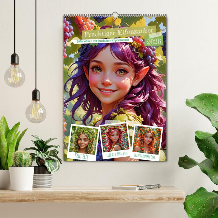 Fruchtiger Elfenzauber (CALVENDO Wandkalender 2026)