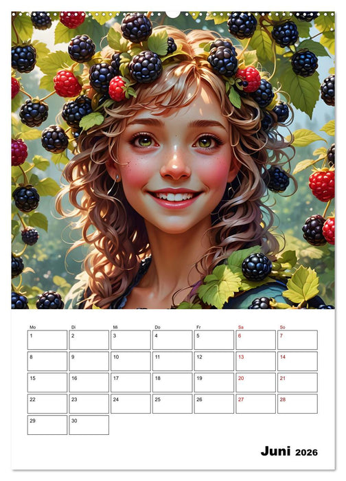 Fruchtiger Elfenzauber (CALVENDO Wandkalender 2026)