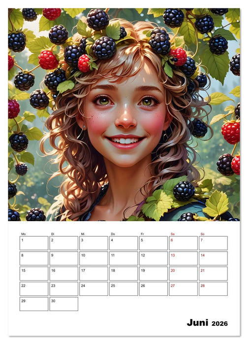 Fruchtiger Elfenzauber (CALVENDO Wandkalender 2026)