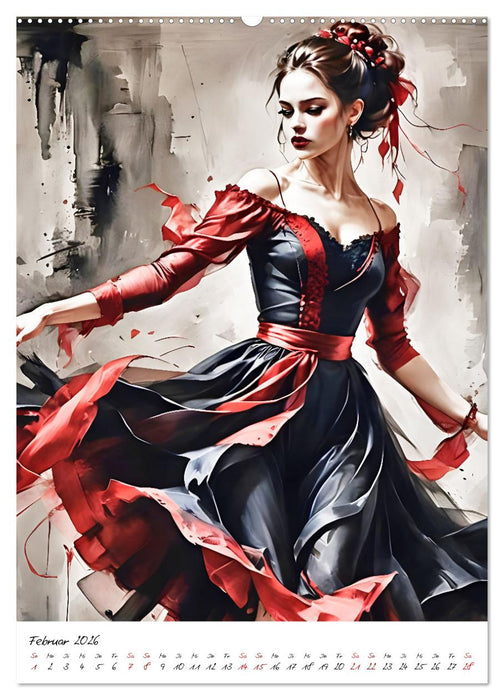 Tanzende Eleganz (CALVENDO Premium Wandkalender 2026)