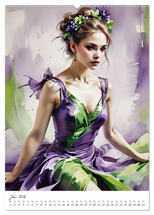 Tanzende Eleganz (CALVENDO Premium Wandkalender 2026)