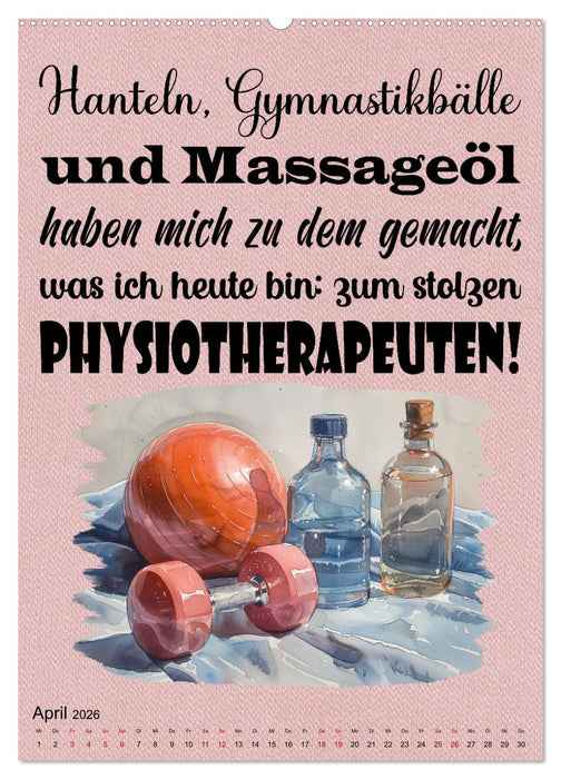 Physiosprüche (CALVENDO Wandkalender 2026)