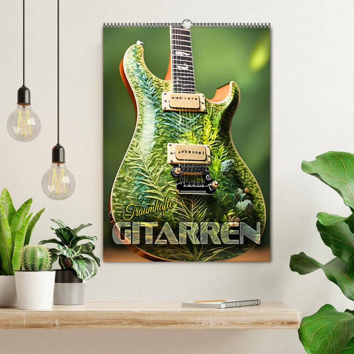 Traumhafte Gitarren (CALVENDO Wandkalender 2026)