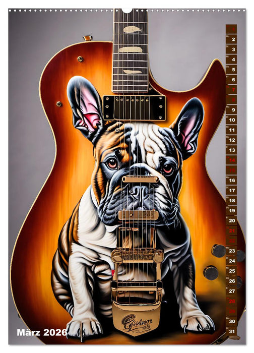 Traumhafte Gitarren (CALVENDO Wandkalender 2026)