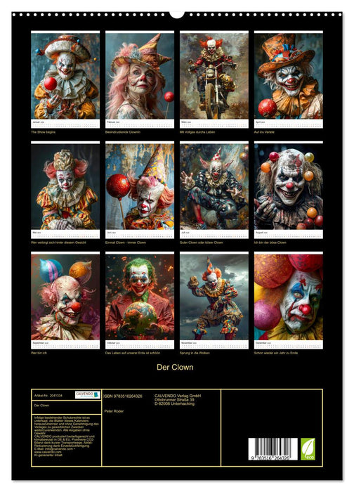 Der Clown (CALVENDO Premium Wandkalender 2026)