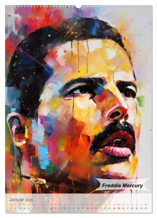 POP Legenden in Pop-Art (CALVENDO Premium Wandkalender 2026)