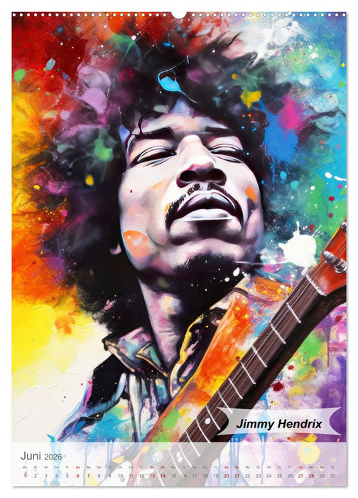 POP Legenden in Pop-Art (CALVENDO Premium Wandkalender 2026)