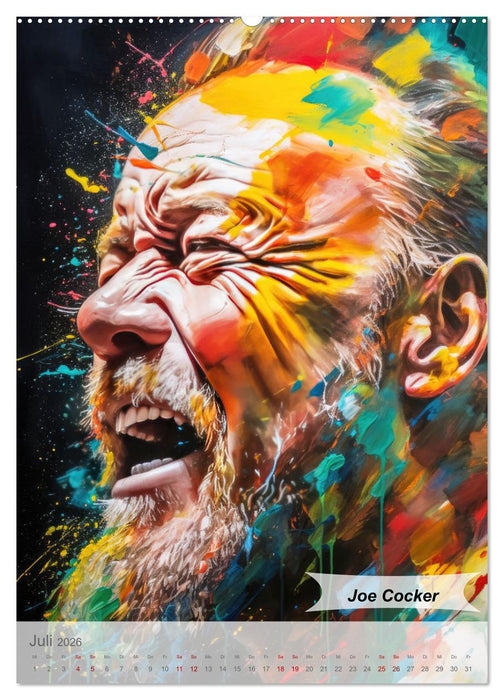 POP Legenden in Pop-Art (CALVENDO Premium Wandkalender 2026)