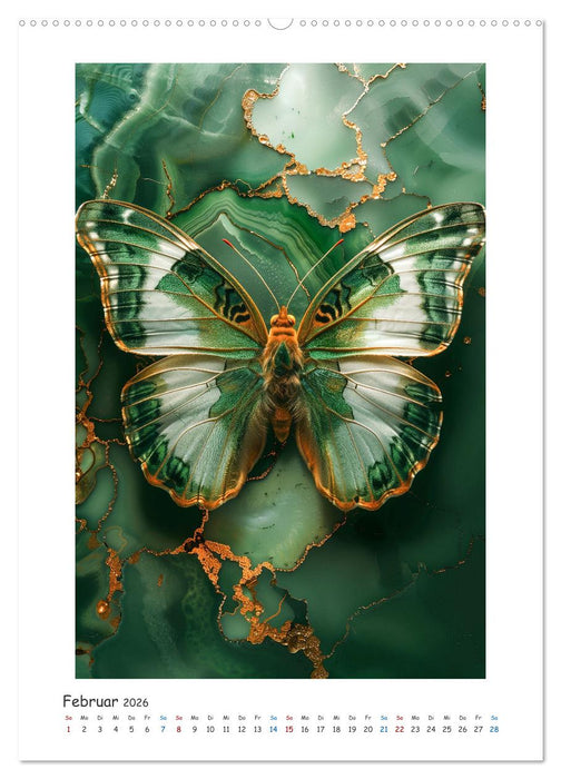 Animalische Mamorkunst (CALVENDO Wandkalender 2026)