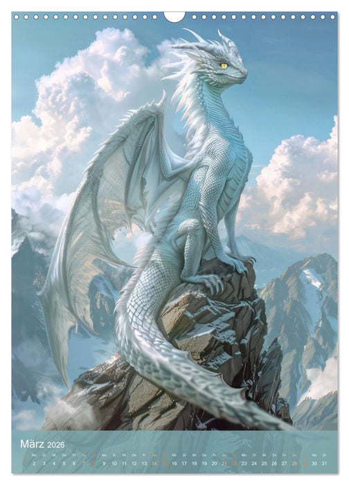 Drachen - Im Fantasieland gesichtet (CALVENDO Wandkalender 2026)