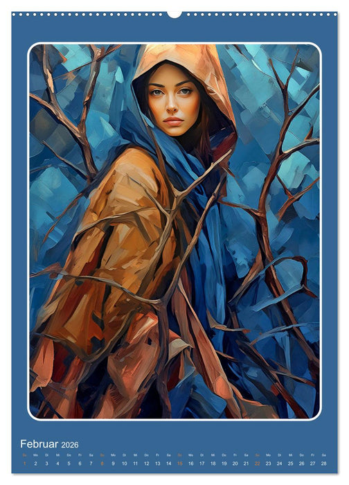 Zwölf Monate mit zwölf Frauen (CALVENDO Wandkalender 2026)