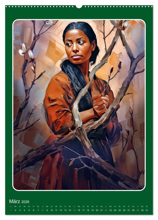 Zwölf Monate mit zwölf Frauen (CALVENDO Wandkalender 2026)