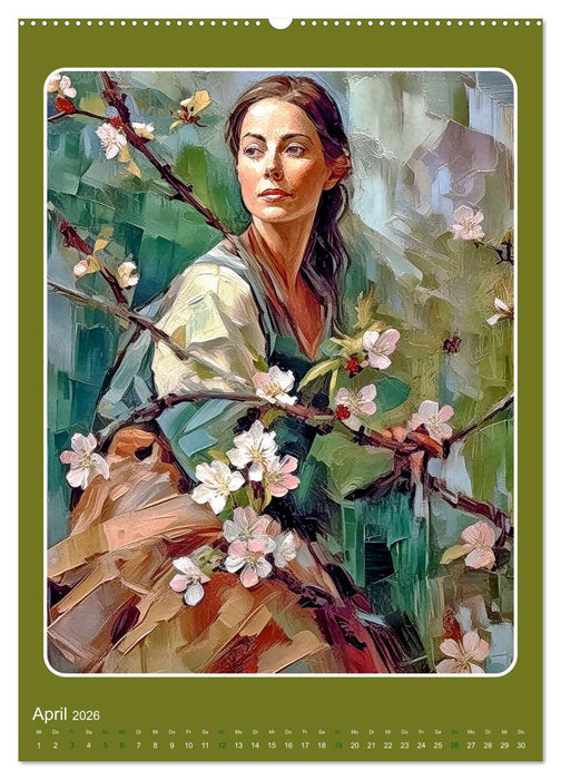 Zwölf Monate mit zwölf Frauen (CALVENDO Wandkalender 2026)