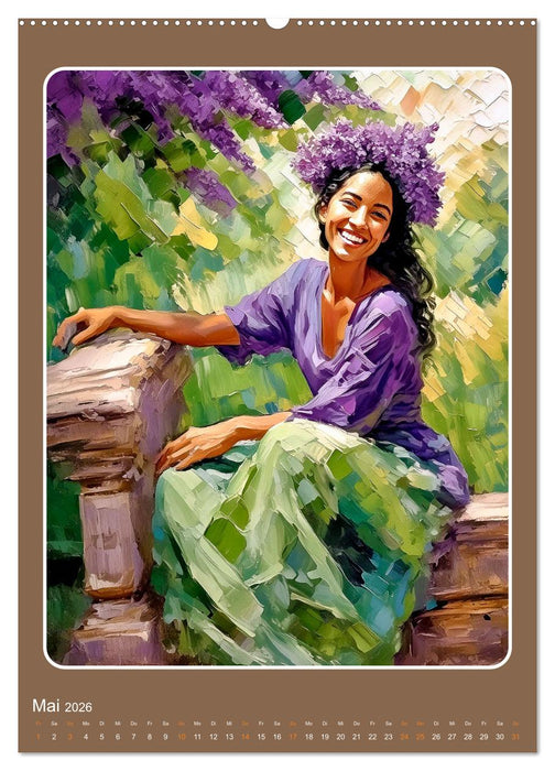 Zwölf Monate mit zwölf Frauen (CALVENDO Wandkalender 2026)