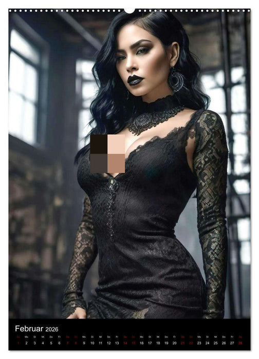 Wunderschöne Gothic Divas (CALVENDO Premium Wandkalender 2026)