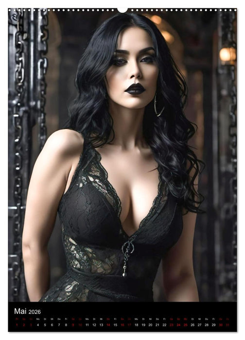 Wunderschöne Gothic Divas (CALVENDO Premium Wandkalender 2026)