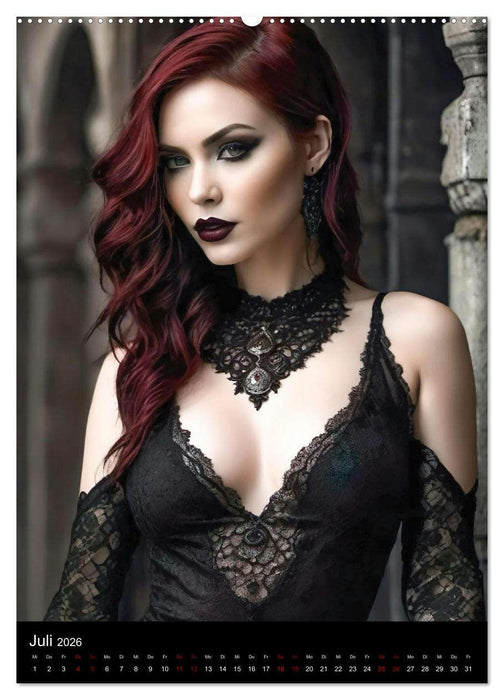 Wunderschöne Gothic Divas (CALVENDO Premium Wandkalender 2026)