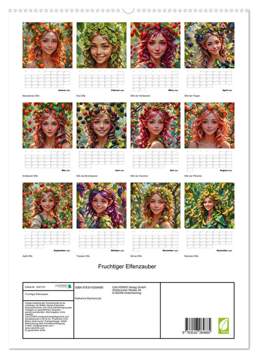 Fruchtiger Elfenzauber (CALVENDO Premium Wandkalender 2026)