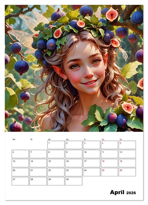 Fruchtiger Elfenzauber (CALVENDO Premium Wandkalender 2026)