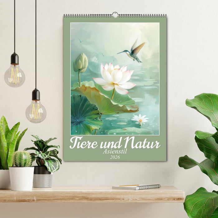 Tiere und Natur - Asienstil (CALVENDO Wandkalender 2026)