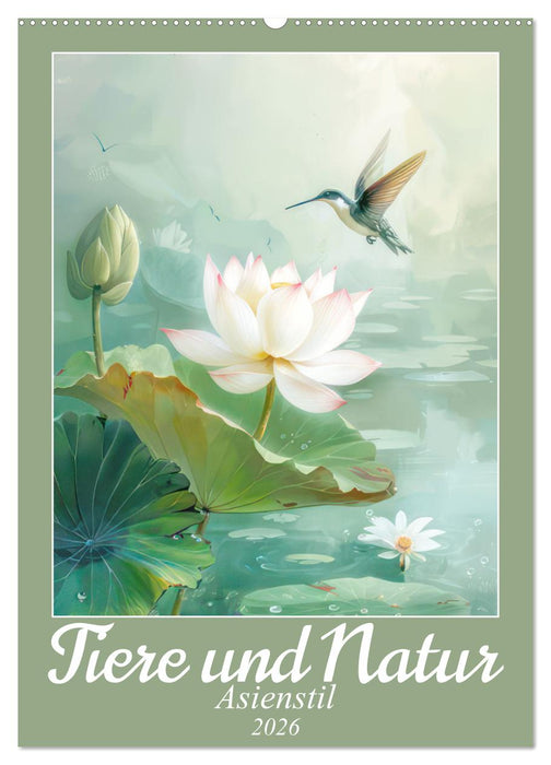 Tiere und Natur - Asienstil (CALVENDO Wandkalender 2026)