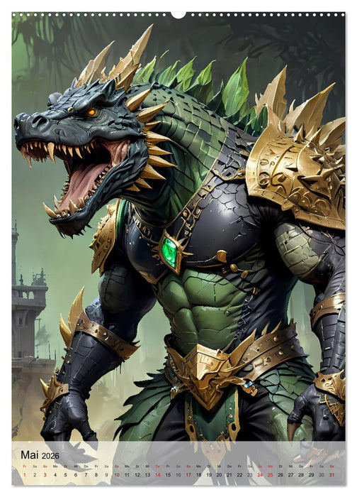 Beasts - Edle Krieger und verruchte Bösewichte (CALVENDO Wandkalender 2026)