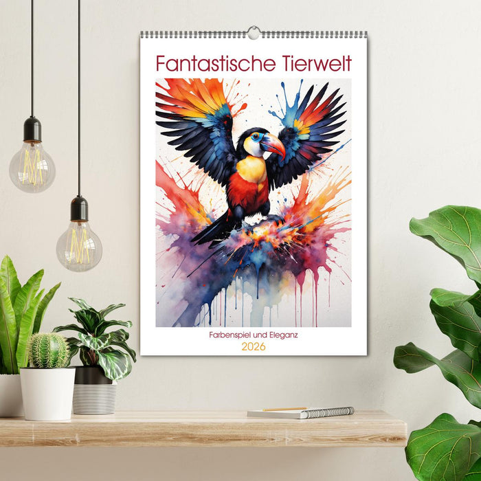 Fantastische Tierwelt: Farbenspiel und Eleganz (CALVENDO Wandkalender 2026)