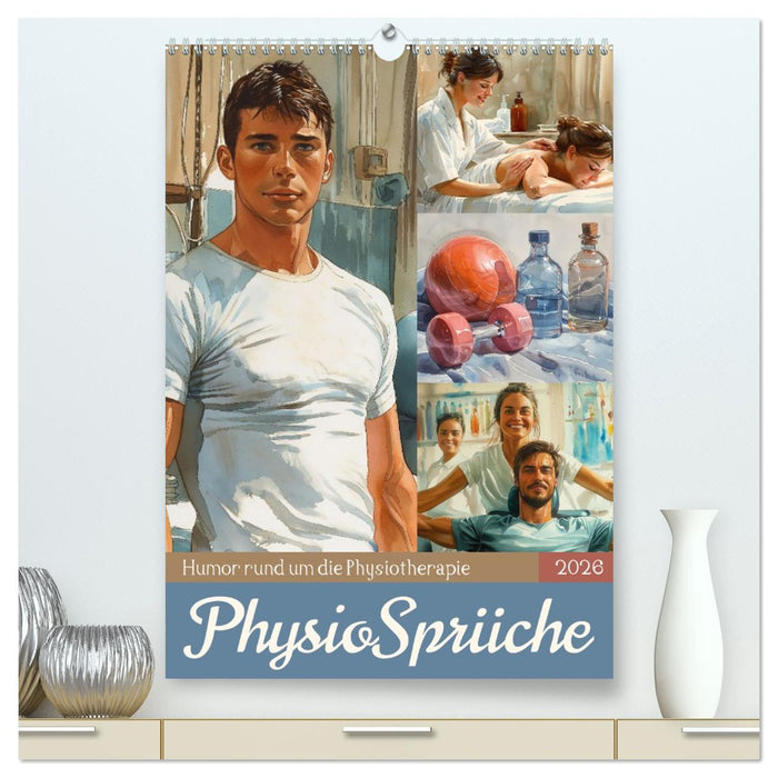 Physiosprüche (CALVENDO Premium Wandkalender 2026)