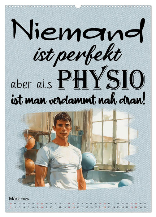 Physiosprüche (CALVENDO Premium Wandkalender 2026)