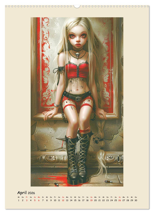 Gothic-Girls. Bizzare Comic-Art (CALVENDO Premium Wandkalender 2026)