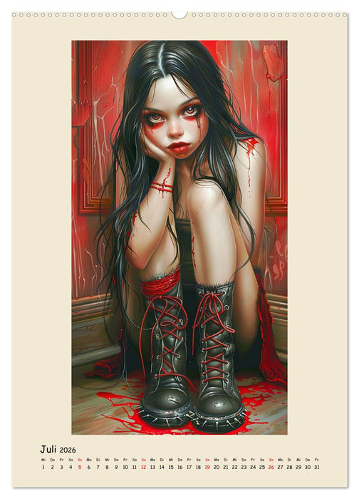 Gothic-Girls. Bizzare Comic-Art (CALVENDO Premium Wandkalender 2026)