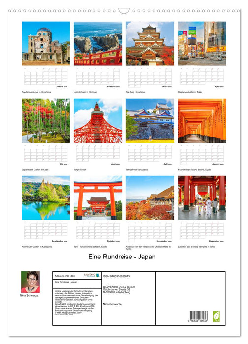 Eine Rundreise - Japan (CALVENDO Wandkalender 2026)