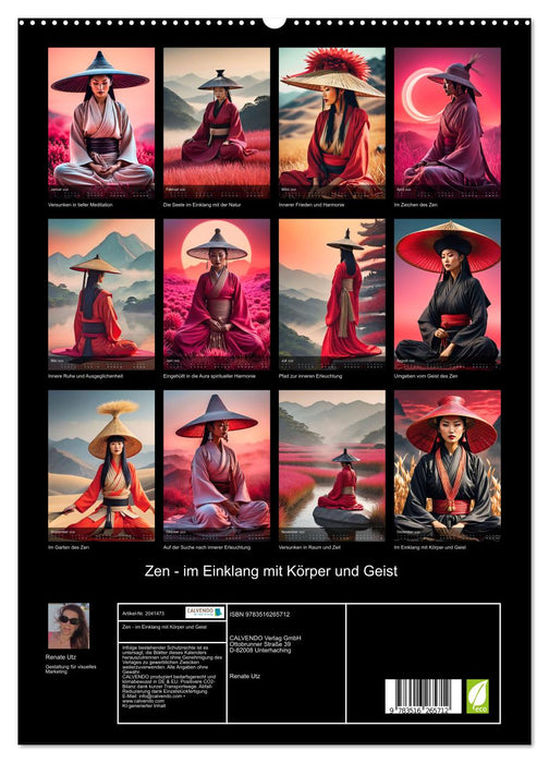 Zen - im Einklang mit Körper und Geist (CALVENDO Premium Wandkalender 2026)