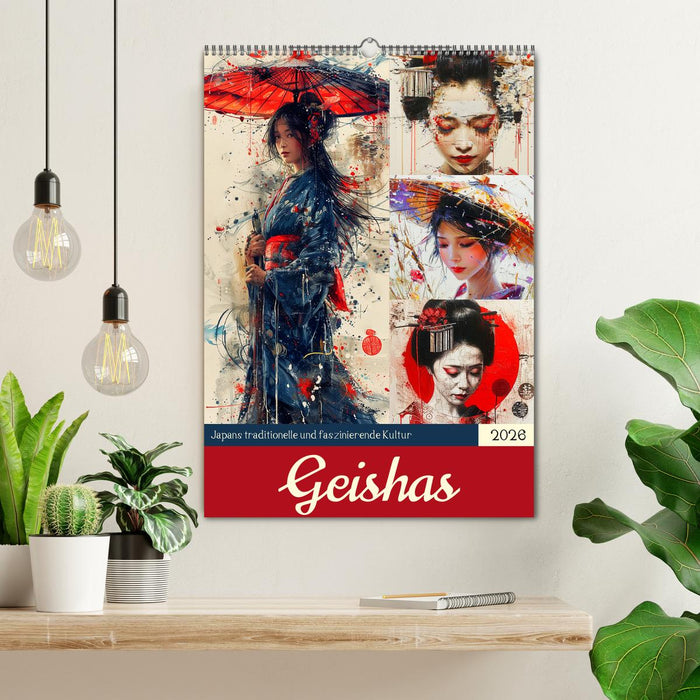 Geishas. Japans traditionelle und faszinierende Kultur (CALVENDO Wandkalender 2026)