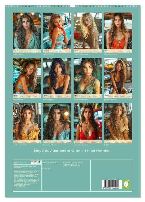 Sexy Girls. Aufreizend im Atelier und in der Werkstatt (CALVENDO Premium Wandkalender 2026)
