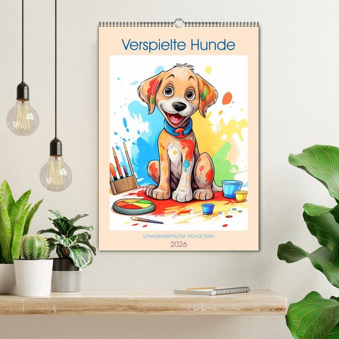 Verspielte Hunde (CALVENDO Wandkalender 2026)