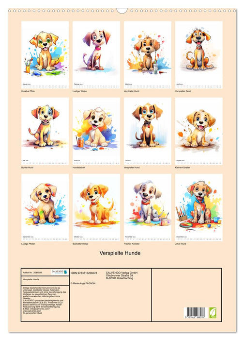 Verspielte Hunde (CALVENDO Wandkalender 2026)