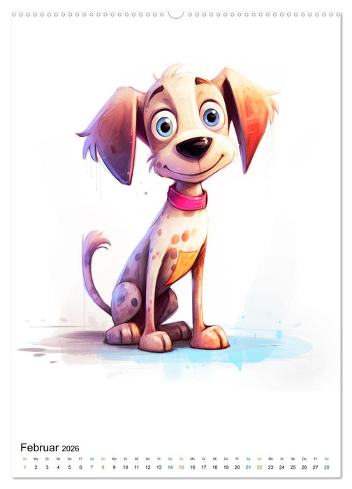 Verspielte Hunde (CALVENDO Wandkalender 2026)