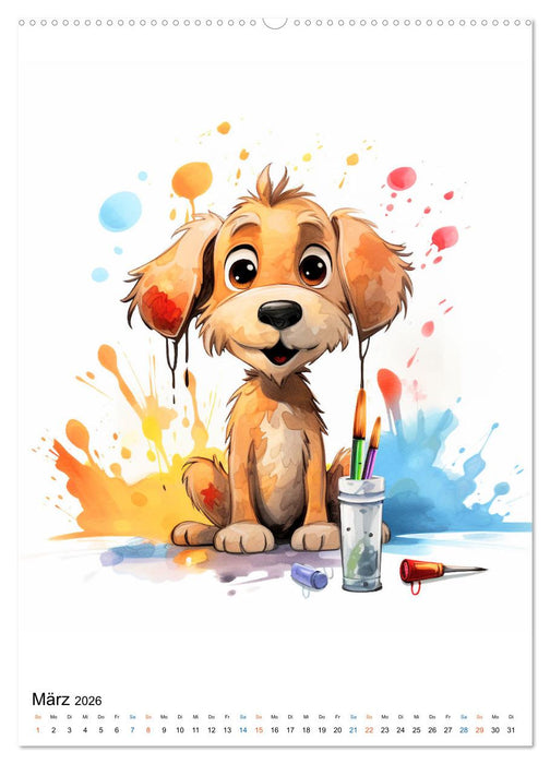 Verspielte Hunde (CALVENDO Wandkalender 2026)