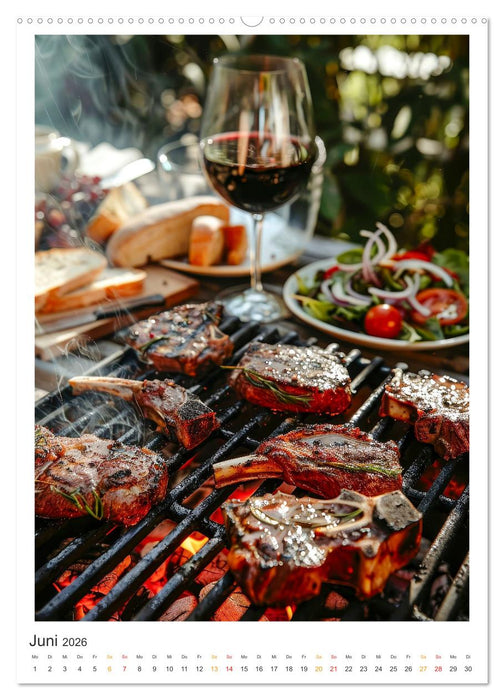 Food BBQ - Deftiges aus der Gourmet-Küche (CALVENDO Premium Wandkalender 2026)