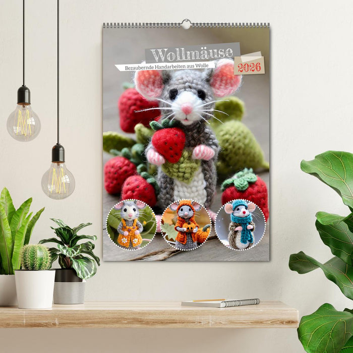 Wollmäuse (CALVENDO Wandkalender 2026)