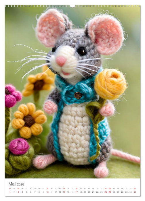 Wollmäuse (CALVENDO Wandkalender 2026)