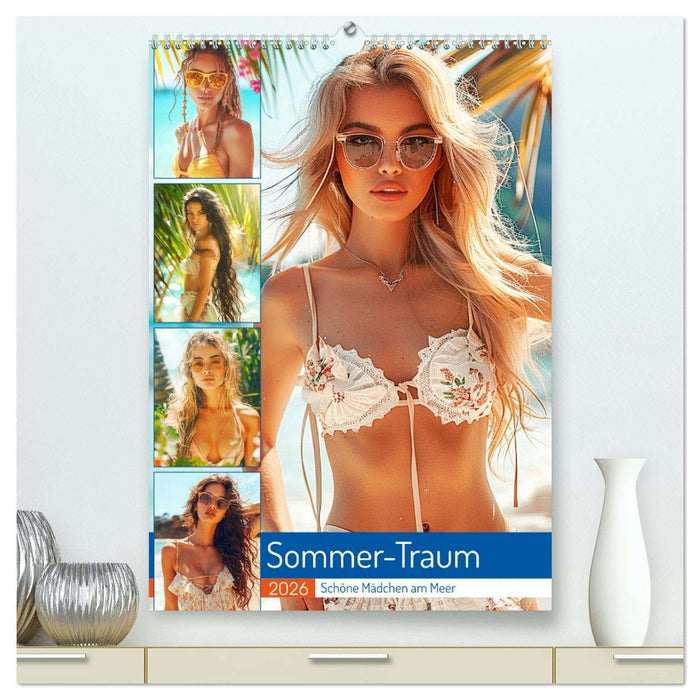 Sommer-Traum. Schöne Mädchen am Meer (CALVENDO Premium Wandkalender 2026)
