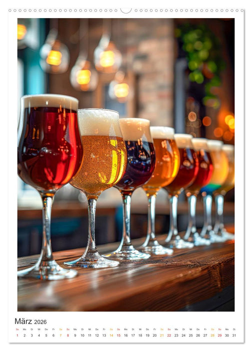 Cooles Bier - Köstliches aus der Natur. (CALVENDO Wandkalender 2026)